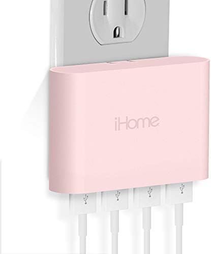 iHome AC Pro 5.4 Amp 4-Port USB Wall Charger, Flat Foldable Plug for iPhone 12/12 Pro/12 Pro Max/ 11 | Amazon (US)