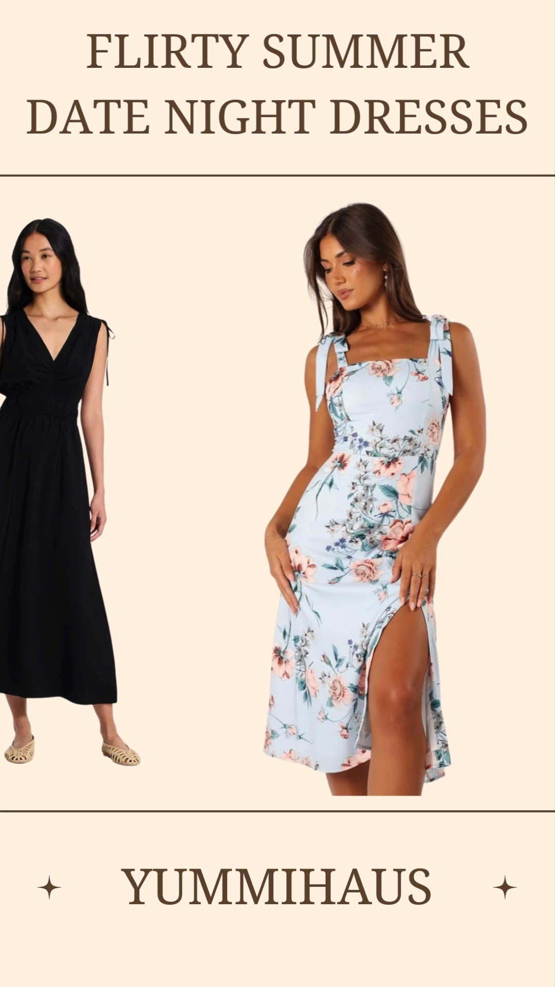 Flirty Summer Date Night Dresses You Need in Your Closet

Looking for the perfect summer outfit inspiration? Whether you’re planning a romantic dinner date, a casual weekend getaway, an outdoor wedding guest look, or a fun girls' night out, these stunning summer midi dresses are absolute must-haves! From effortless afternoon styles to elevated evening looks, these pieces combine comfort and chic style seamlessly.

Light Blue Floral Midi Dress: Features a gorgeous pastel blue hue with romantic pink floral prints, tie-strap shoulder details, a structured sweetheart neckline bodice, and a flirty thigh-high side slit. Perfect for a garden party or a sunny afternoon date!

Classic White One-Shoulder Dress: A minimalist dream featuring an asymmetrical one-shoulder neckline, a gathered bodice, and a breezy A-line midi skirt. Perfect for a beach vacation, an all-white party, or an elevated summer night.

Burgundy Smocked Patterned Dress: A beautifully structured square-neck midi dress with a fully smocked bodice, short cap sleeves, and a charming all-over geometric print. Ideal for everyday casual style or a relaxed dinner.

Terracotta Cami Midi Dress: A gorgeous rust-colored summer staple featuring delicate spaghetti straps, a subtle sweetheart v-neckline, a ruched bust line, and an effortless flowy skirt.

Black & White Floral Strapless Dress: A timeless strapless tube-style midi dress featuring a bold monochrome floral pattern and a comfortable smocked bodice. Style it up with heels or dress it down with summer sandals.

Summer date night outfits, flirty summer dresses, midi dresses for summer, wedding guest dress inspiration, white one shoulder dress, floral midi dress with slit, smocked bodice dresses, terracotta cami dress, strapless floral dress, casual summer outfit ideas, summer vacation wardrobe, effortless everyday dresses, romantic date night style, timeless summer fashion.

#LTKunder100 #LTKtravel #LTKstyletip #LTKseasonal #SummerDresses #DateNightOutfit #SummerFashion #MidiDress #FloralDress #OOTD #SummerStyle #VacationOutfits #EffortlessStyle 

 #LTKSeasonal #LTKSaleAlert #LTKMidsize