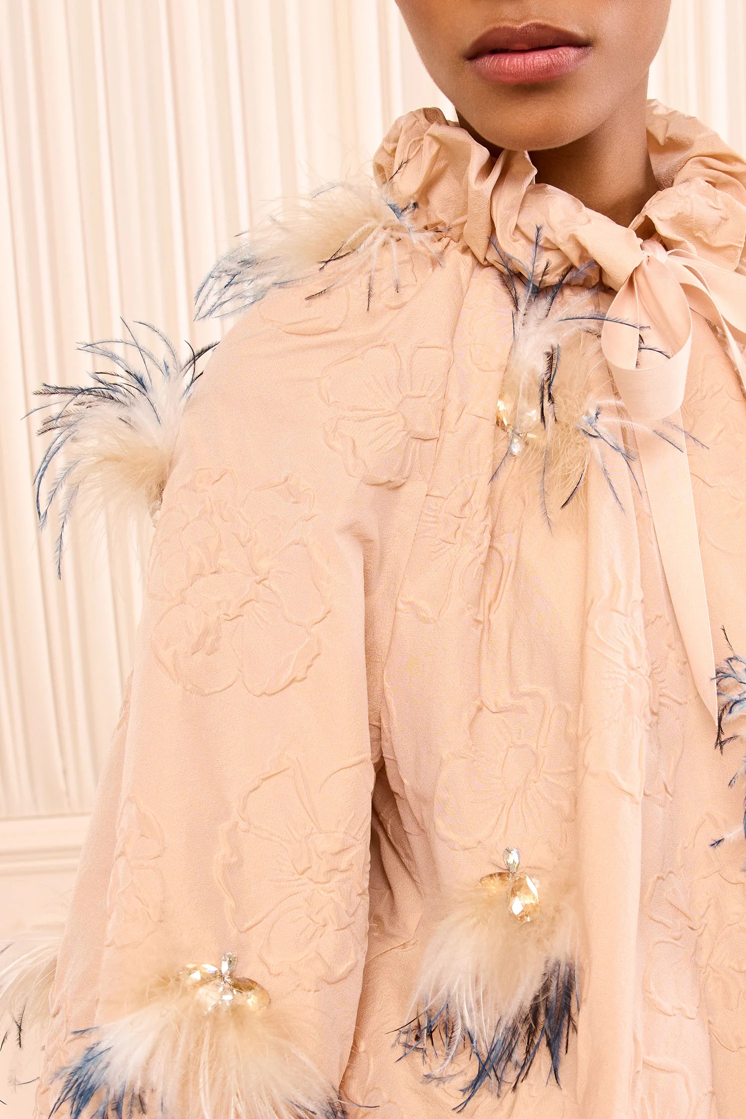 Roux Nylon Jacket with Embellishments - Almond | Ulla Johnson