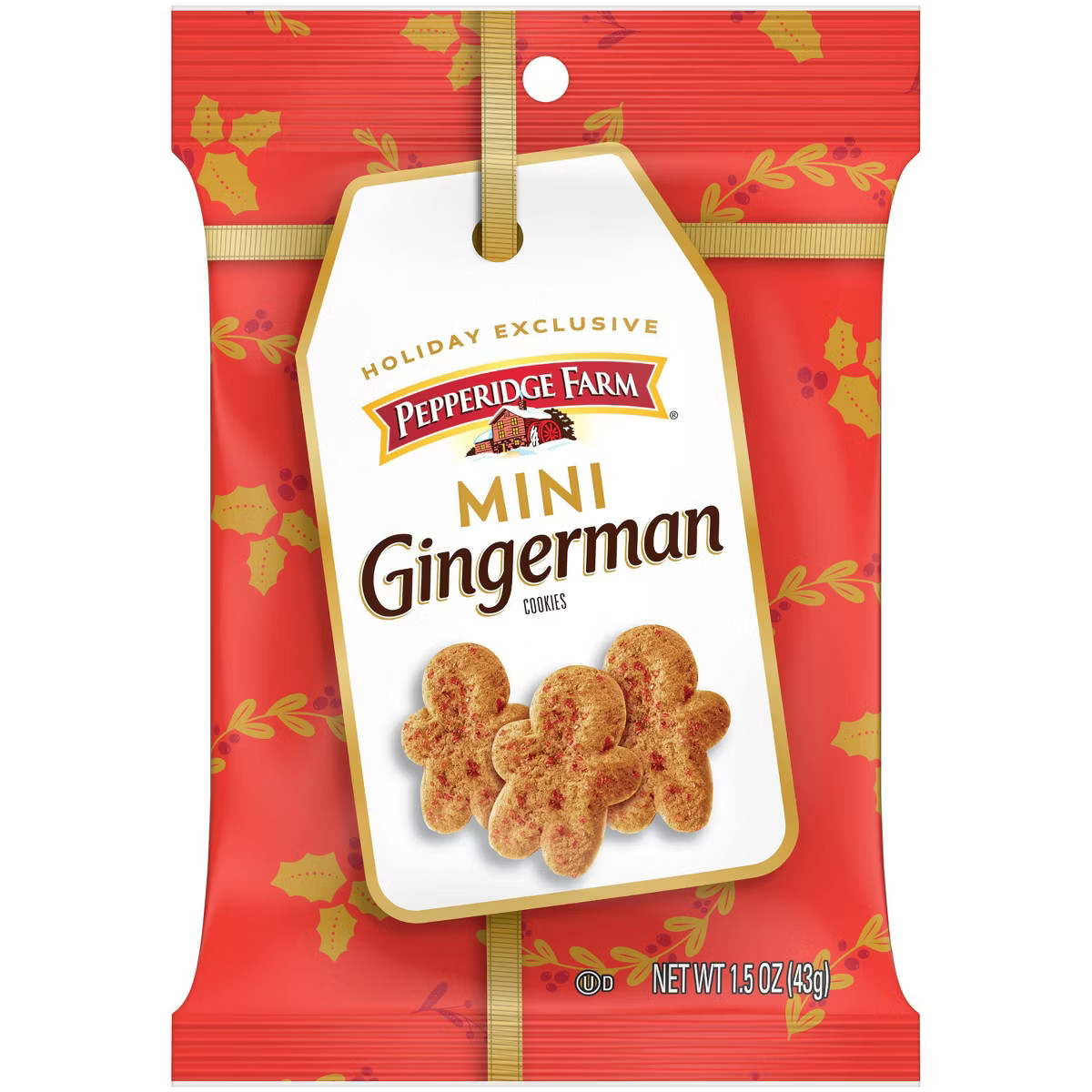 Pepperidge Farm Gingerman Mini Holiday Cookies Bag - 1.5oz | Target
