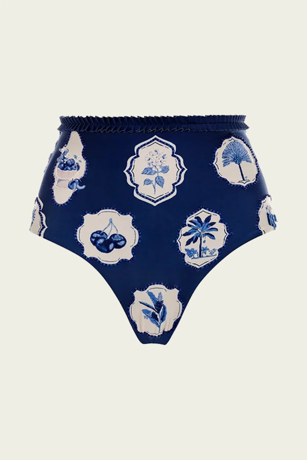 Nopal Wild Bikini Bottom - Blue S | Shop Olivia
