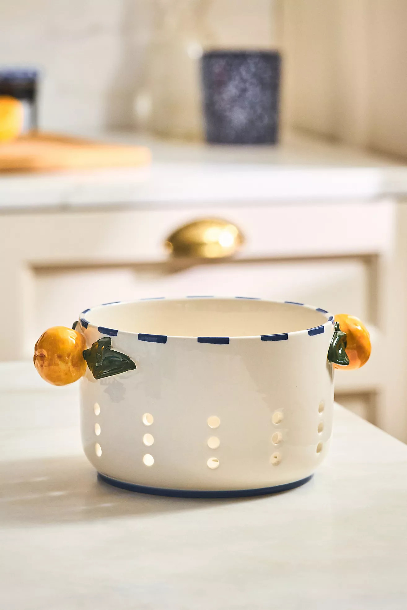 Valencia Stoneware Berry Basket | Anthropologie (US)