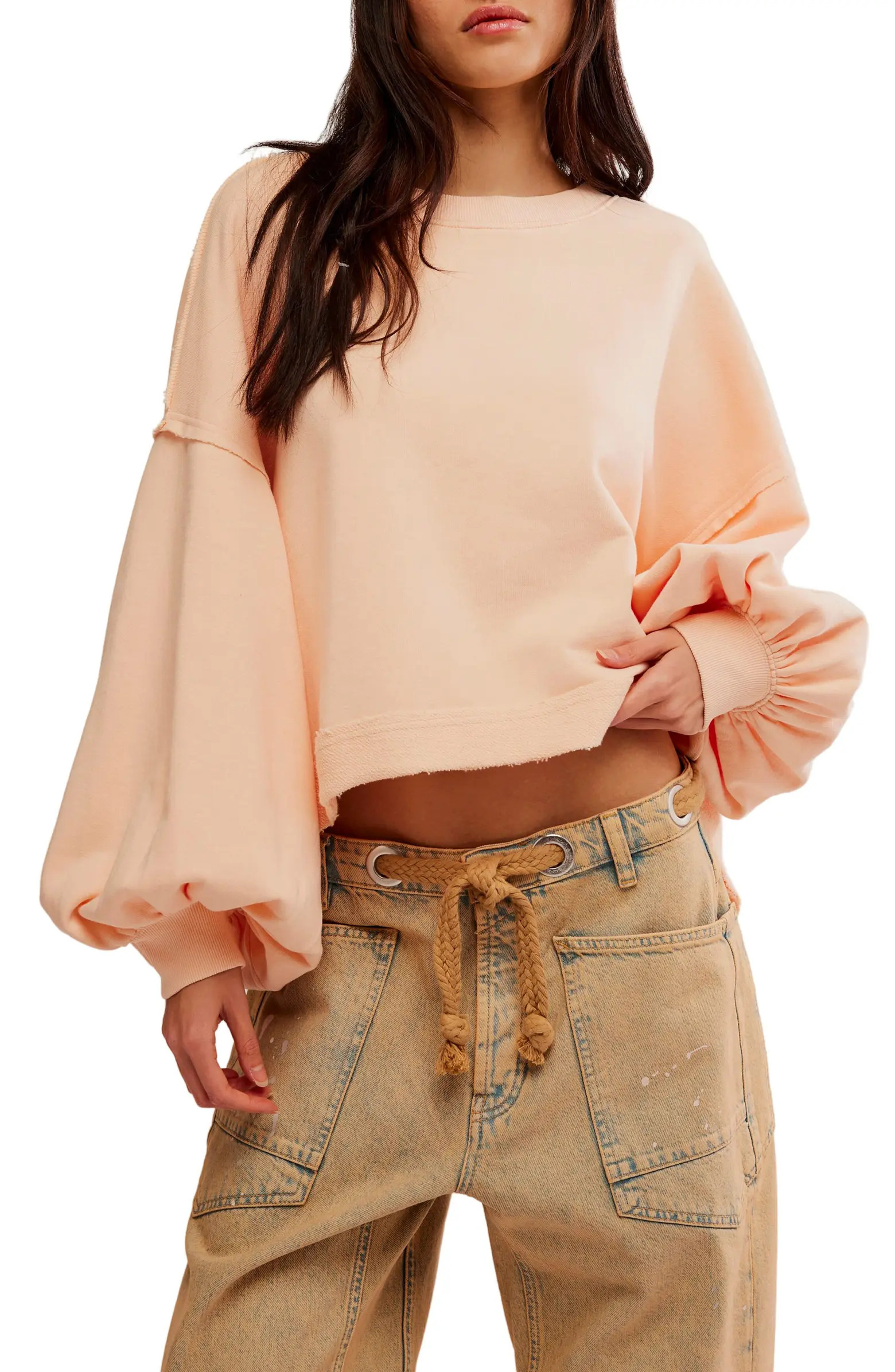 Trish Balloon Sleeve Sweatshirt | Nordstrom