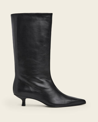Nour Leather Black | Flattered