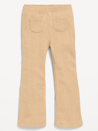 Ribbed Pocket Flare-Leg Pants for Toddler Girls | Old Navy (US)