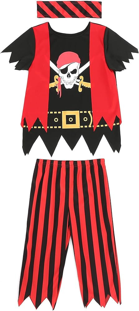 Kids Pirate Costume,Pirate Role Play Dress Up Set | Amazon (US)