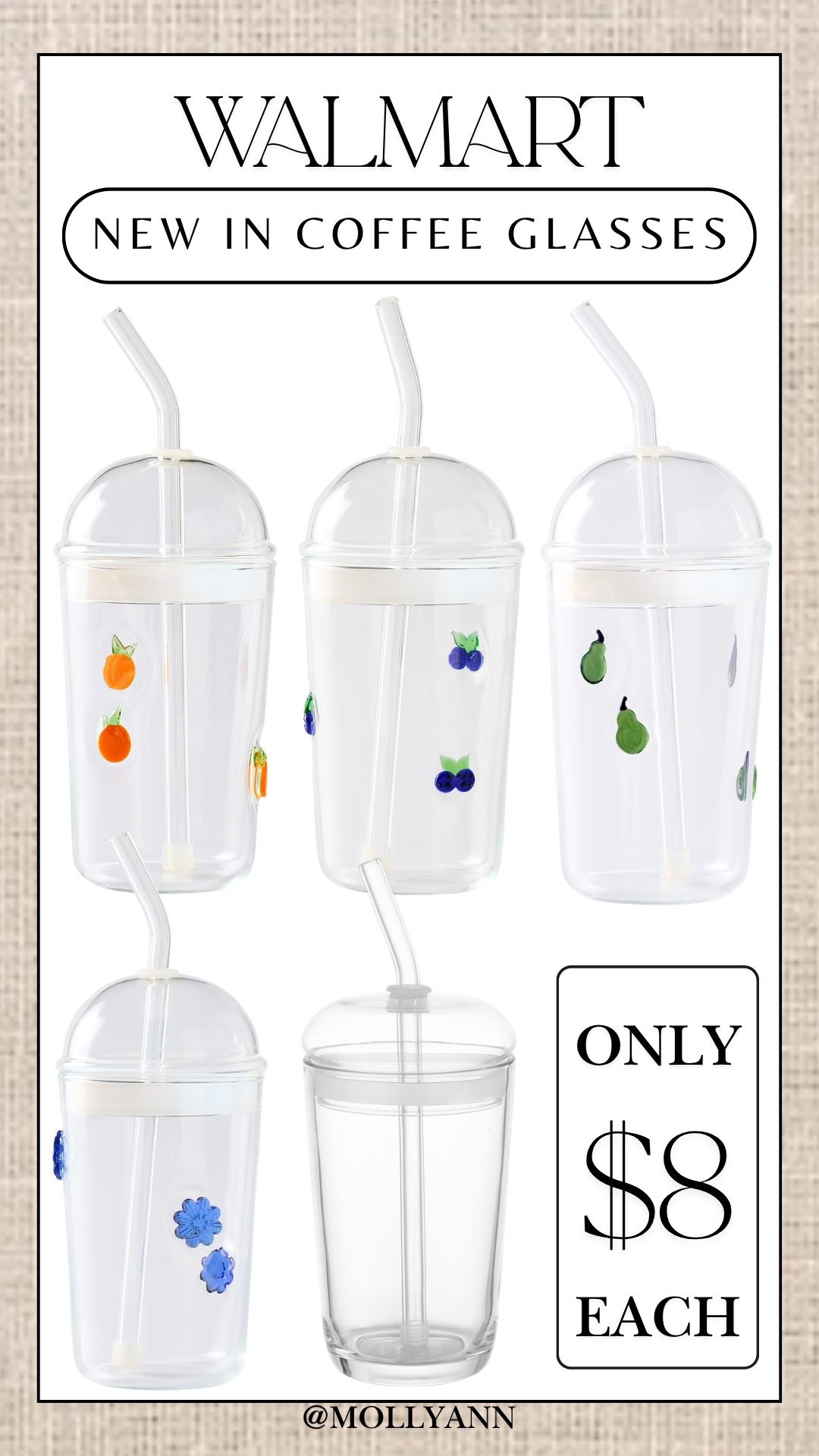 Walmart Icon Juice Glasses!! only $8 and hold so much

#LTKmomlife #LTKHome #LTKfoodie