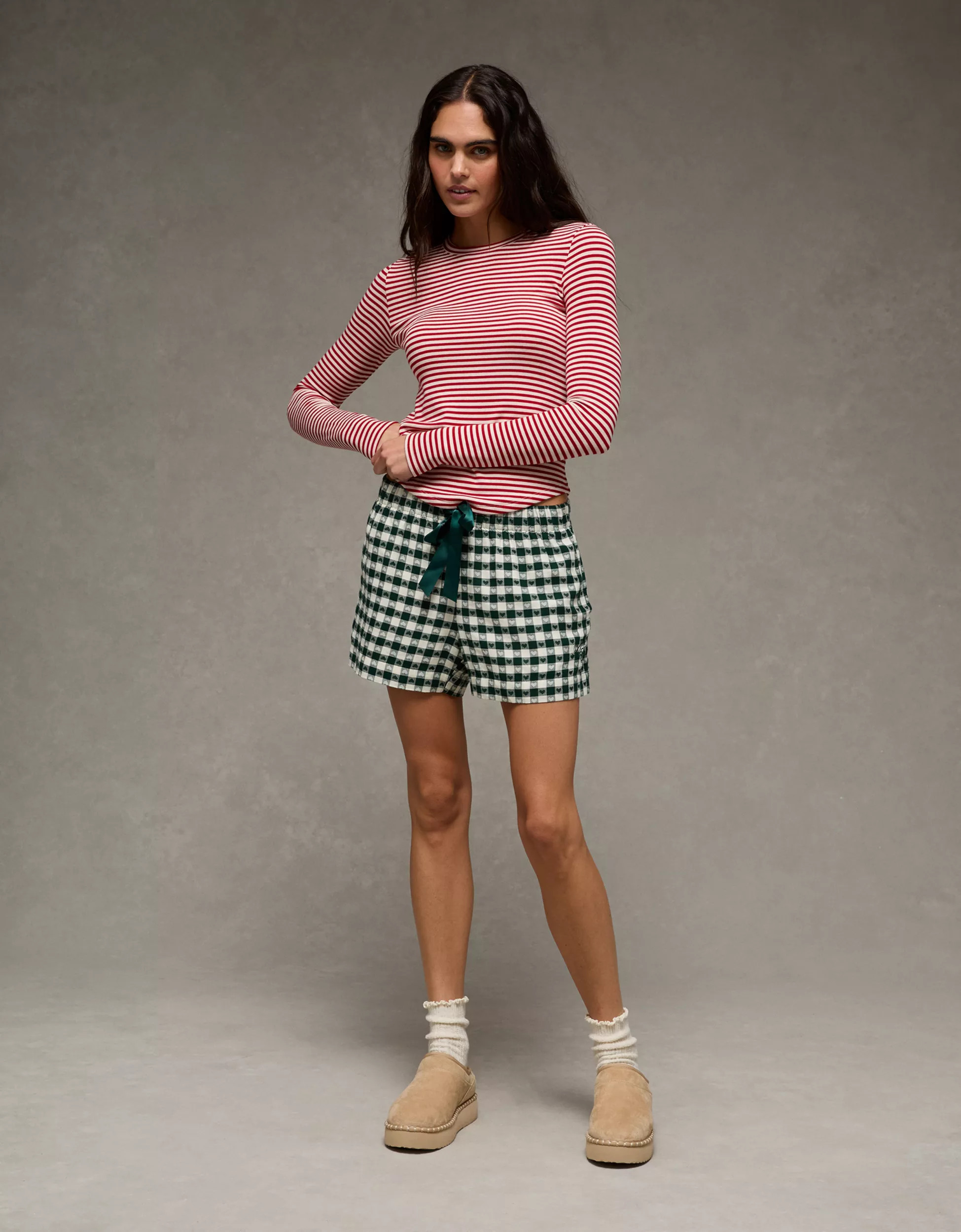 AE Flannel Boxer Sleep Shorts | American Eagle Outfitters (US & CA)