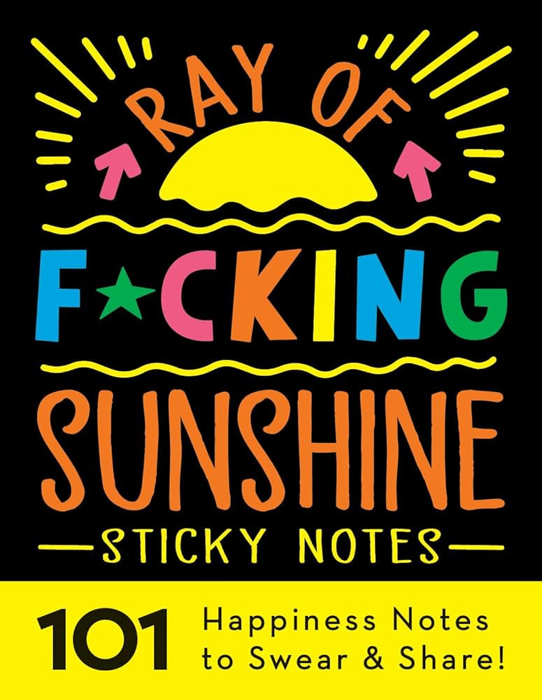 Ray of F*cking Sunshine Sticky Notes: 101 Happiness Notes to Swear and Share, a Funny and Inspira... | Amazon (US)