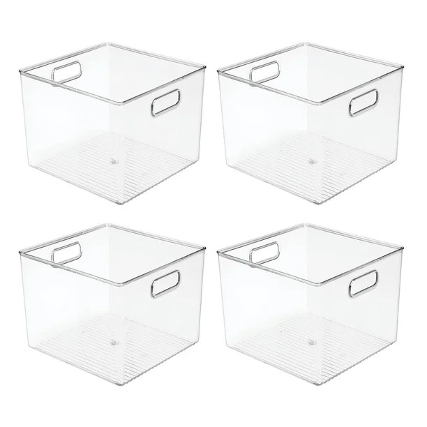 mDesign Plastic Home Storage Drawer Deep Organizer Basket Bin for Cube Furniture Shelving in Offi... | Walmart (US)