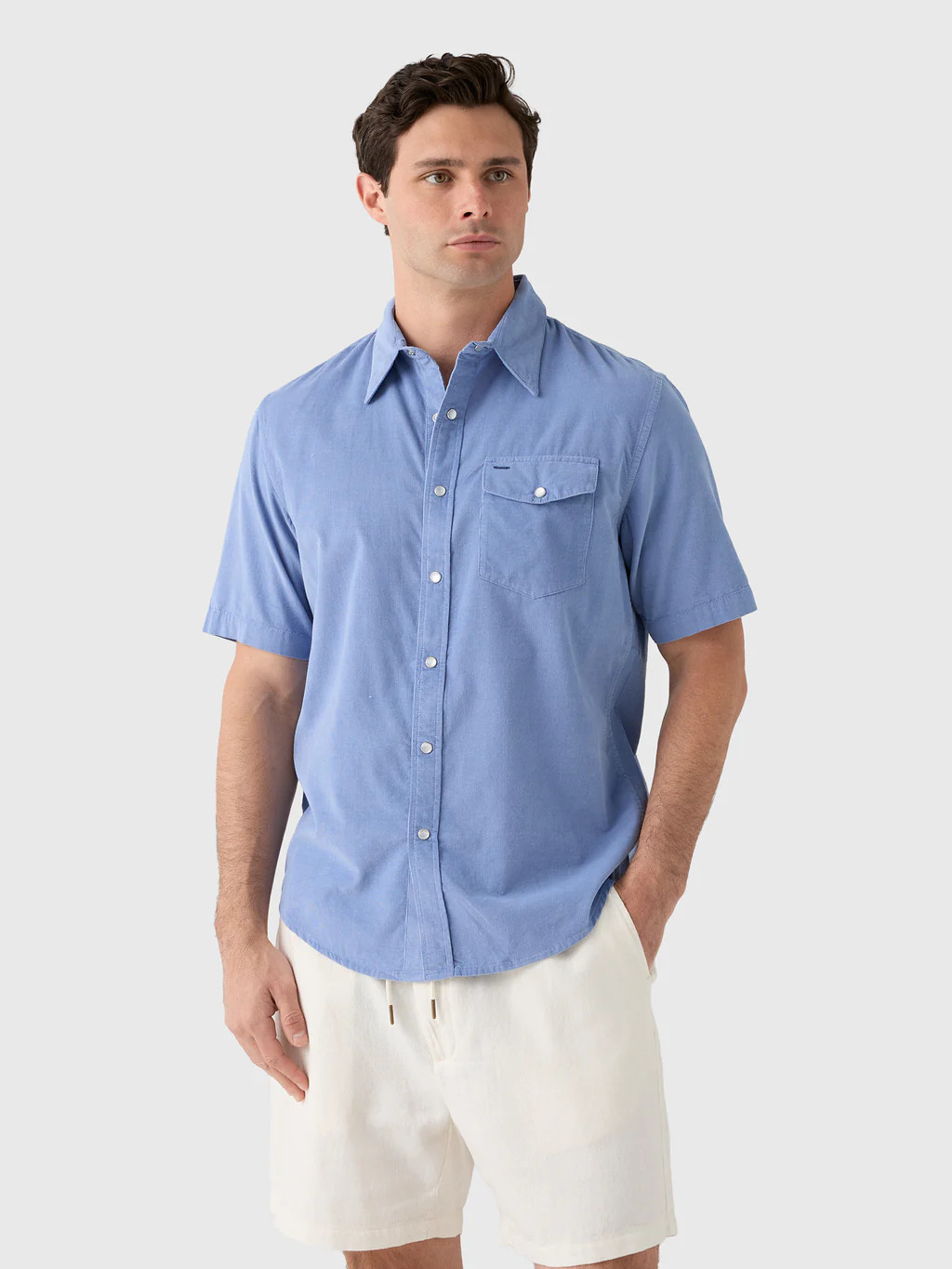 Criquet Men's Corduroy Pearl Snap Shirt | Saint Bernard