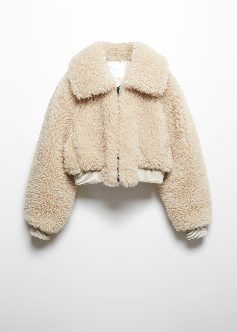 Fur-effect bomber jacket -  Women | Mango USA | MANGO (US)