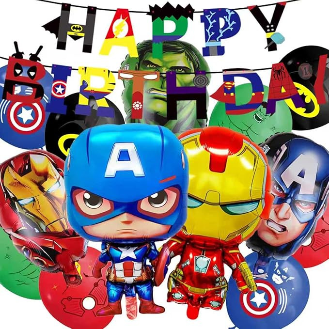 22PCS Party Balloons Set for Superhero Birthday Party Supplies Avengers Party,for Superhero Birth... | Amazon (US)