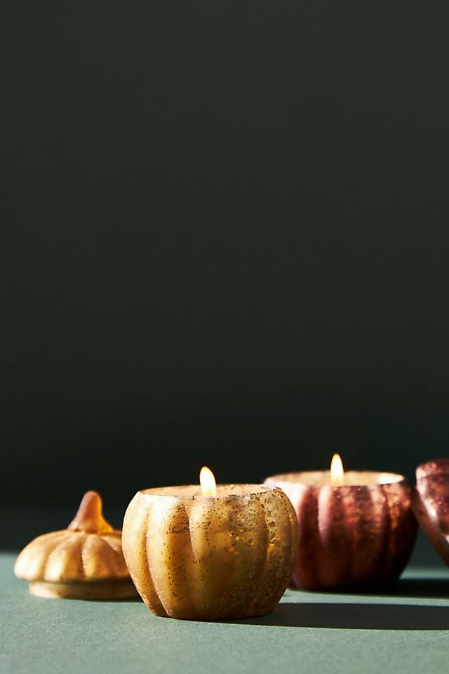 Petite Pumpkin Candles, Set of 2 | Anthropologie (US)