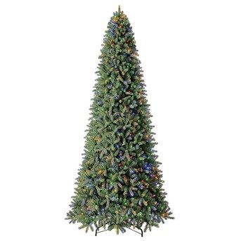 Holiday Living 12-ft Douglas Fir Pre-Lit Traditional Artificial Christmas Tree with 1200 Color C... | Lowe's