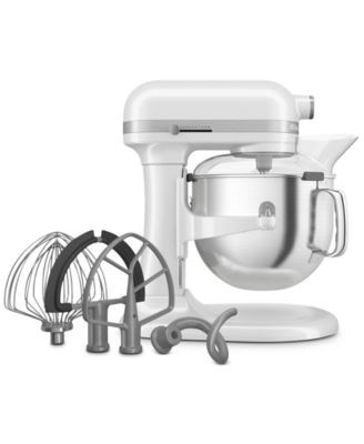 KitchenAid 7-Quart 11-Speed Bowl-Lift Stand Mixer, Plus Half-Speed KSM70SKXX - White | Macy's