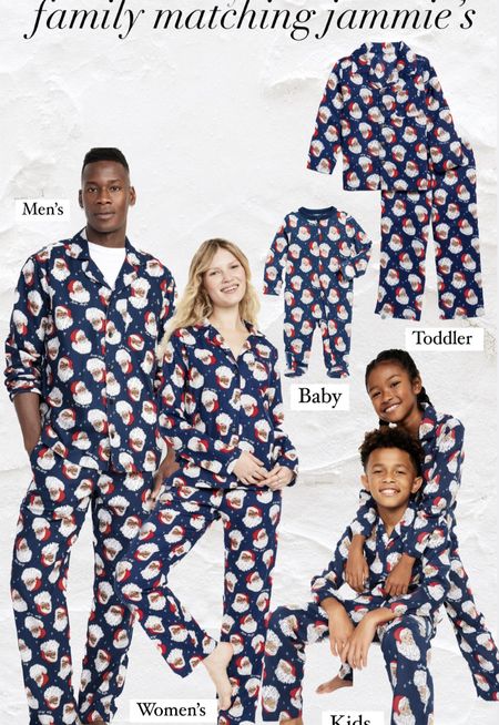 Santa family matching pajamas 

#LTKkids #LTKHoliday #LTKfamily