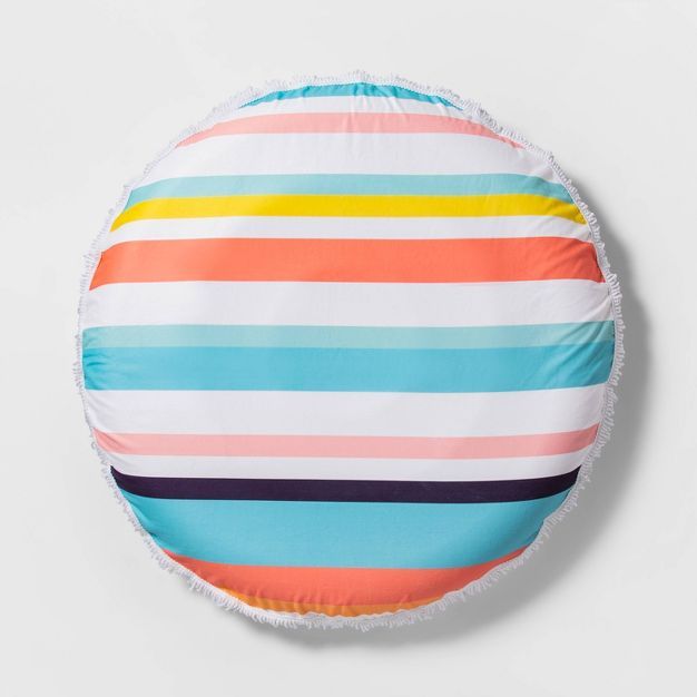 Towel Top Pool Float Multi Stripe - Sun Squad™ | Target