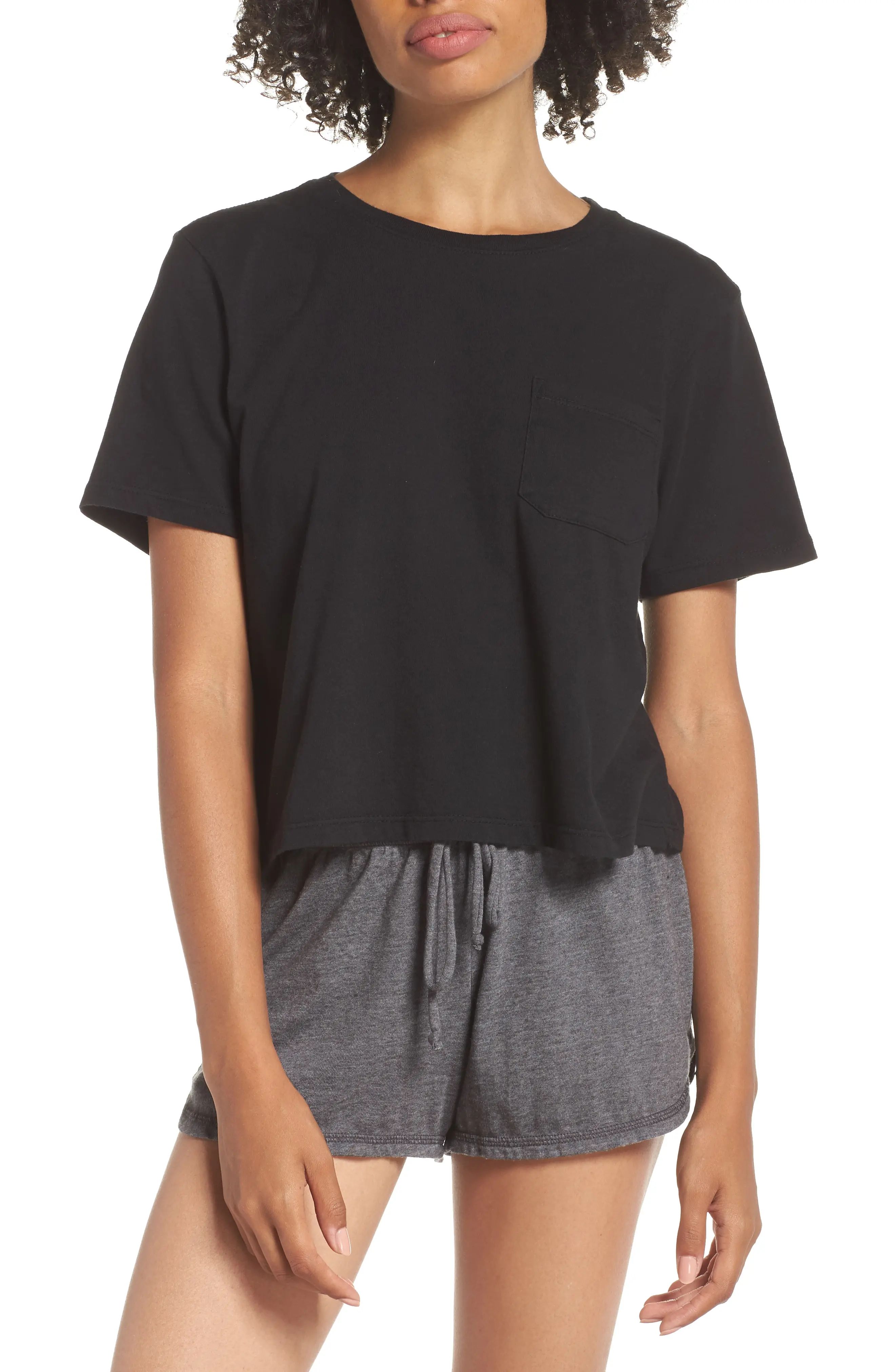 Women's Richer Poorer Boxy Crop Tee, Size X-Small - Black | Nordstrom