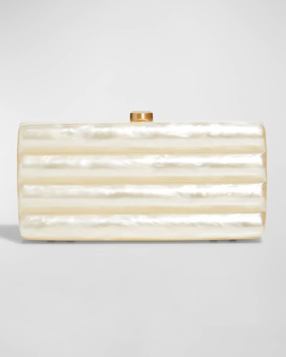 Cult Gaia Enid Textured Acrylic Clutch Bag | Neiman Marcus