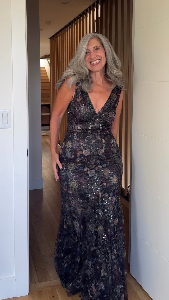 🥂 Mother of the Bride | Mother of the Groom | Wedding Guest and Rehearsal Dinner Dresses

Muted florals and scattered sequins cover this plum gown, which fits close through the body with a V-neckline before releasing into a soft mermaid hem.

Save this and share it with a friend who's shopping. 💌

Claudia | 5'4½" | 135 | medium or 6

Wedding Guest Dress | Fashion over 50 | Mother of the Bride | Mother of the Groom | Black Tie | Formal Gown | Fall Wedding | Winter Wedding | Plum Floral Gown | Tummy Flattering Dresses

#LTKSeasonal #LTKOver40 #LTKWedding