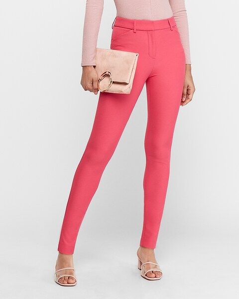 High Waisted Soft Twill Skinny Pant | Express
