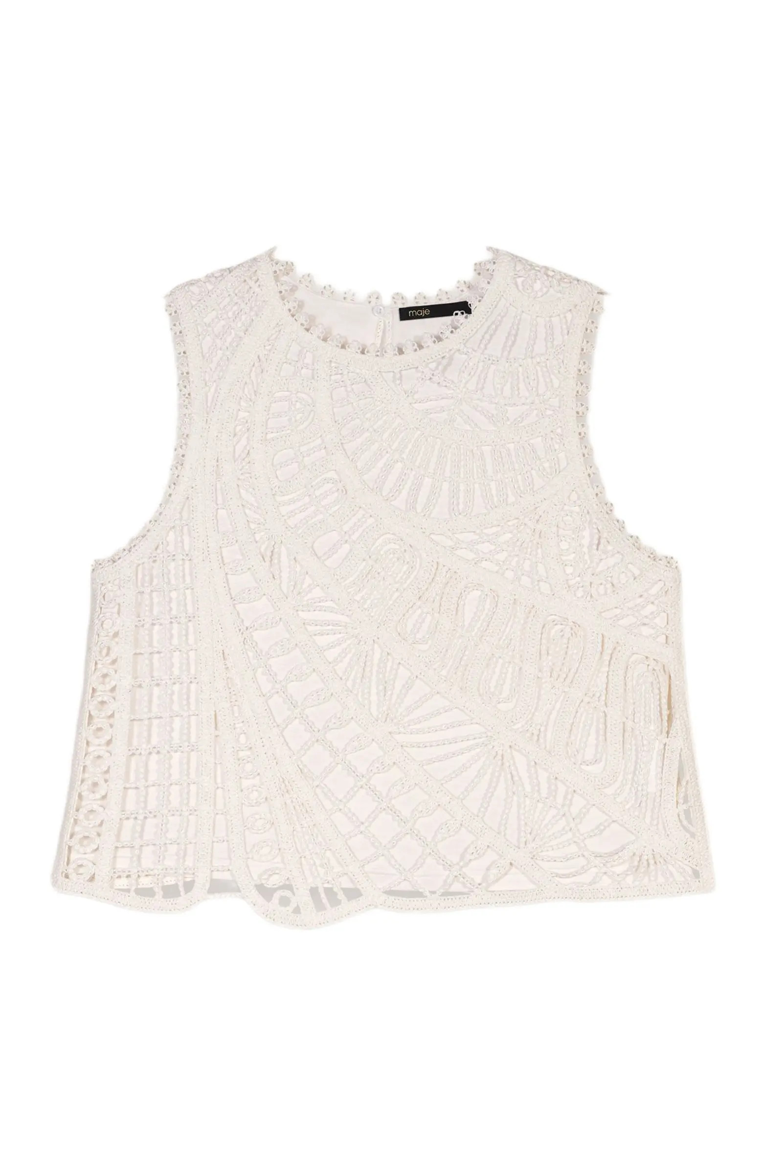Crochet-knit sleeveless top | Nordstrom