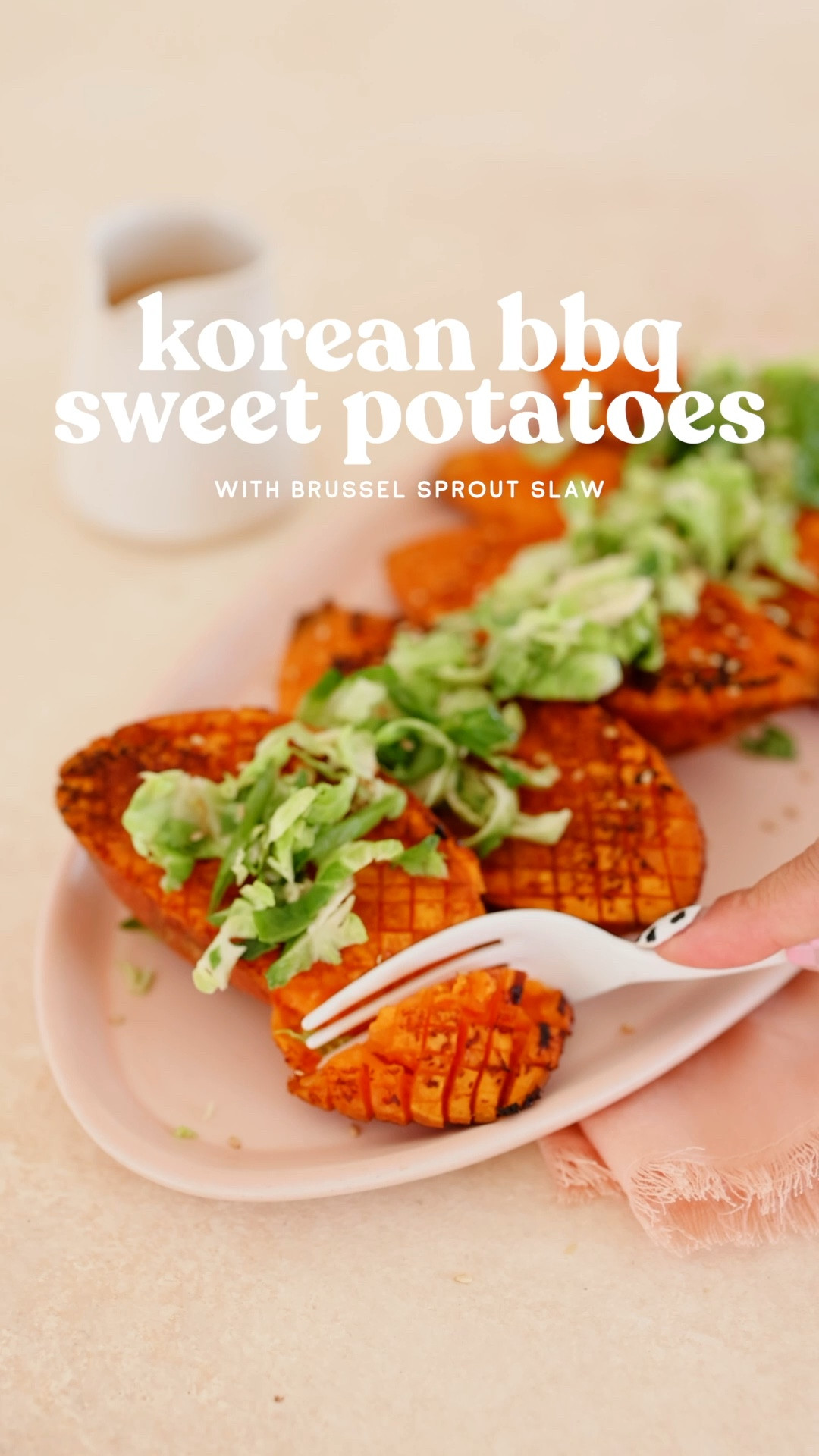 Welcoming fall with the first sweet potato season of the year–Korean BBQ Sweet Potatoes with a Brussel Sprout Slaw #ad

These sweet potatoes are marinated in a Korean barbeque style sauce made with honeycrisp apples, yellow onions, garlic, ginger and more! They get roasted in the oven until nice and tender and lightly caramelized and pair nicely with a crunchy shaved brussel sprout slaw. You can get all of the ingredients to make this dish at @Target, and it only takes 30 minutes to throw together.

Shop all of the Target Good & Gather products I used to make this recipe! 

#targetstyle #targetpartner 