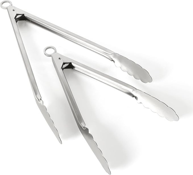 Martha Stewart Richburn 2pc (12" & 9") Tongs Set - Stainless Steel | Amazon (US)