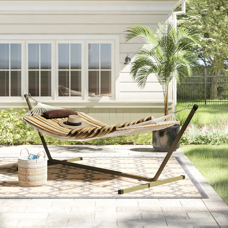 Cambria Spreader Bar Hammock with Stand | Wayfair North America