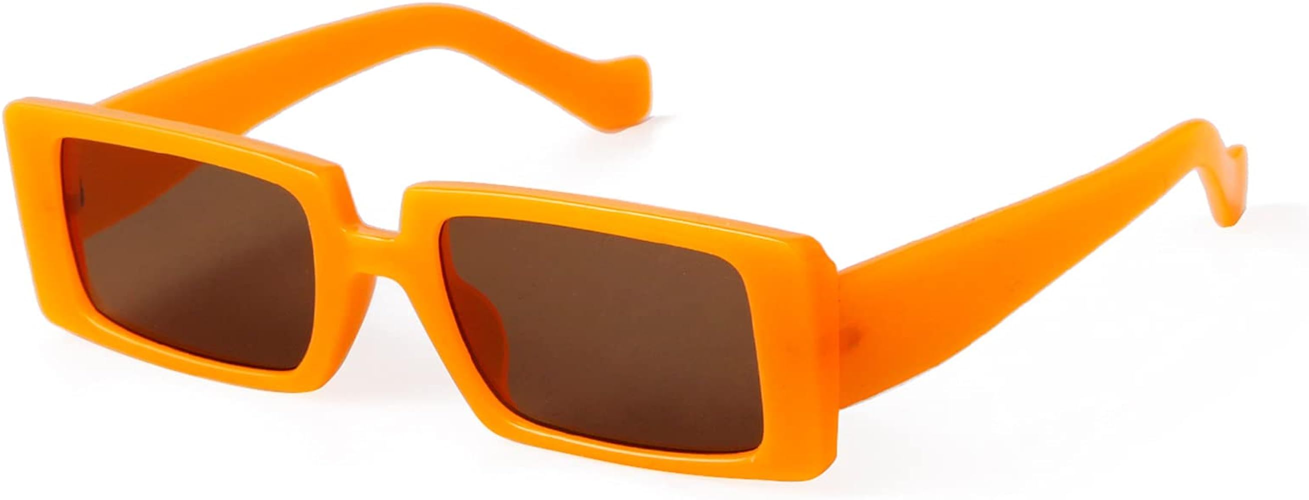 GIFIORE Trendy Rectangle Sunglasses Retro Cool 90s Vintage Fashion Narrow Square Frame UV400 Protect | Amazon (US)