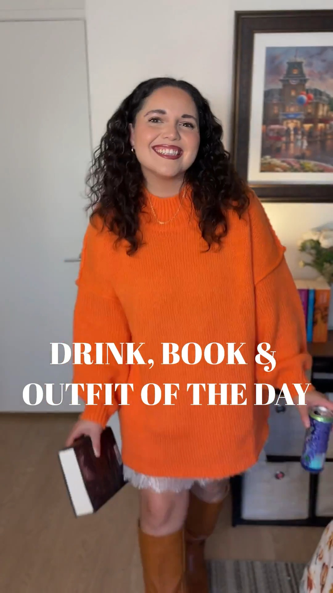 
Fall outfit inspo for cozy book days 🍁 Wearing an oversized orange sweater with a lace mini dress and tall brown boots he perfect combo for a casual fall look or pumpkin spice latte run. Styled it with my current fantasy read and a sparkling energy drink for the ultimate cozy fall aesthetic.

#LTKSeasonal #LTKMidsize #LTKStyleTip