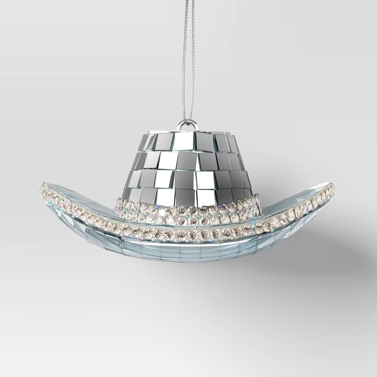 Christmas Silver Disco Cowboy Hat Ornament - Wondershop™ | Target