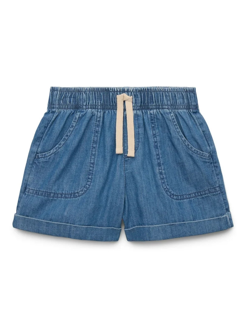 Wonder Nation Girls Pull-On Shorts, Sizes 4-18 & Plus | Walmart (US)