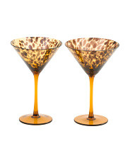 Set Of 2 Tortoise Shell Martini Glasses | Kitchen & Dining Room | Marshalls | Marshalls