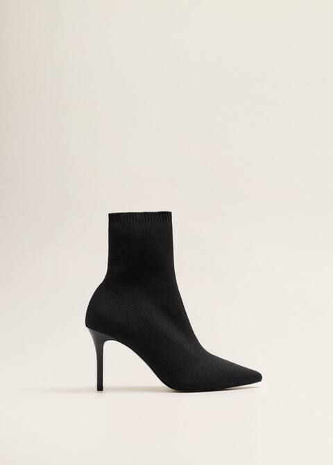 Heel sock boots - f foBoots and ankle boots Women | MANGO (UK)