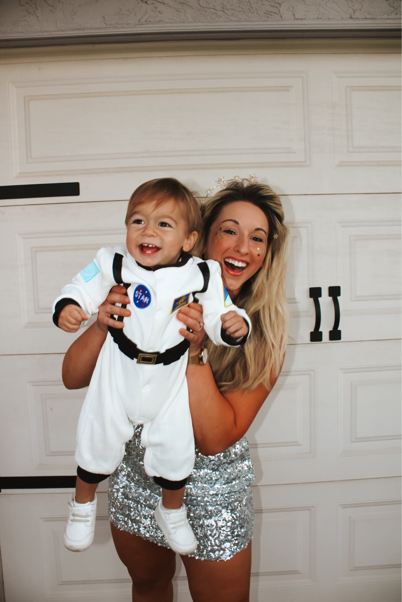 Silver dress in L. Size up 1, headband. Baby astronaut costume runs TTS 

#LTKFamily #LTKSeasonal #LTKBaby