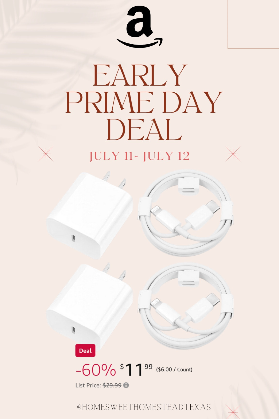 iPhone Fast Chargers are on sale! Great deal for 2 chargers. Don’t miss out, these are so good. 
#amazonprimedeals #iphones #iphonecharger 

#LTKxPrimeDay #LTKtravel