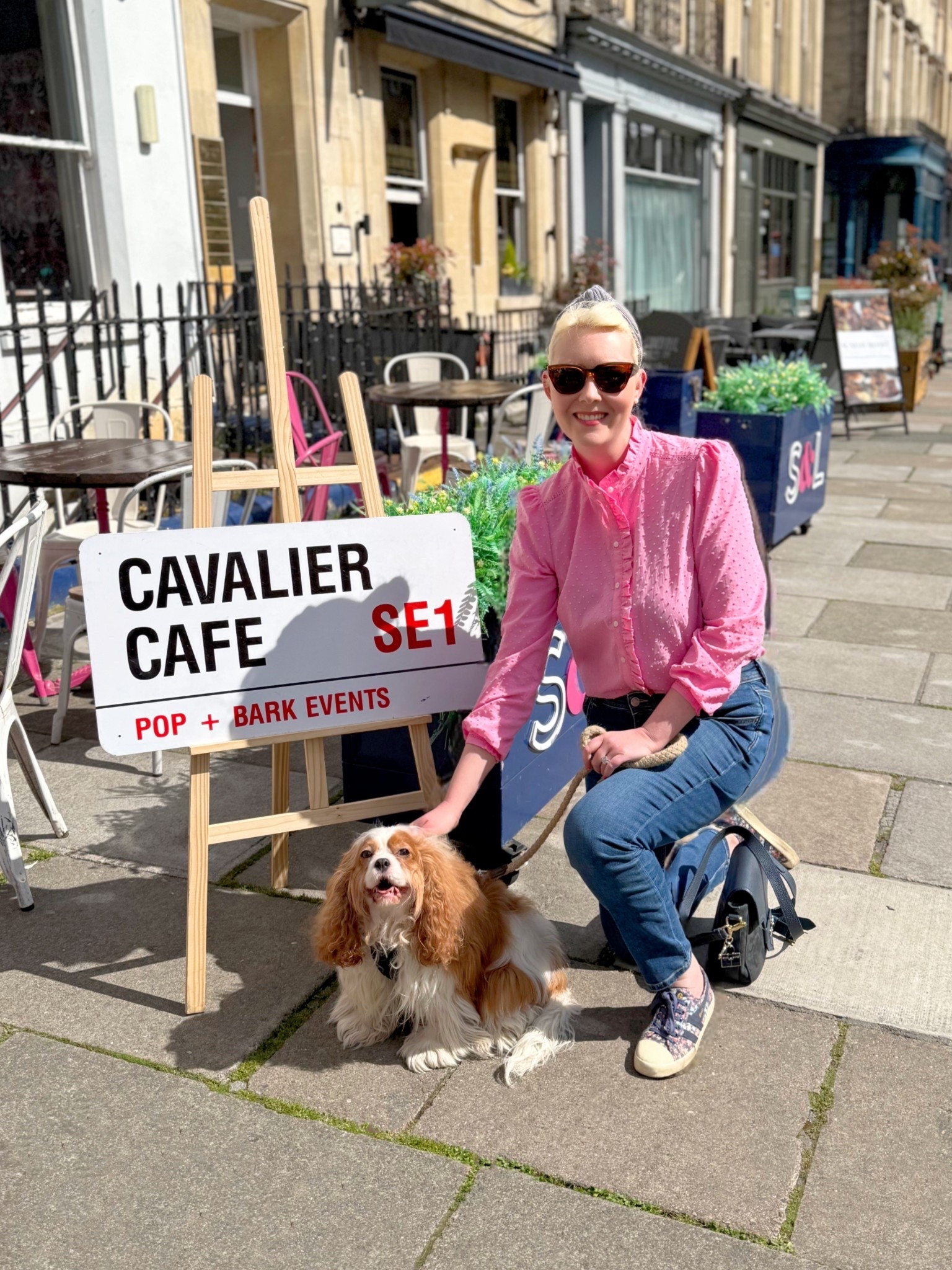 Weekend style - messy bun and handcrafted headband from Vanessa Rose UK seller at Holly & Co pink dobby textured blouse by Boden, favourite Mint Velvet Jeans, Gola sneakers, Fairfax & Favor Bag and Rayban sunglasses - see product list for heaps more inspiration besides! 
👖💖👟 🕶️ 



#LTKuk #LTKeurope #LTKspring