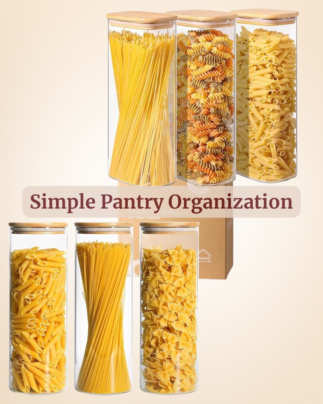 Keep your pantry neat and stylish with clear glass storage containers. Durable, food-safe glass lets you easily see contents, while airtight lids help keep dry foods fresh and organized. Perfect for pasta, grains, snacks, and baking essentials.  | Glass Storage | Pantry Organization | Organized Pantry | Organized Kitchen | Minimal Kitchen |  Glass Organizer With Lid | Bamboo Lids | Clear Storage Jars | 

#LTKFindsUnder100 #LTKmomlife #LTKHome