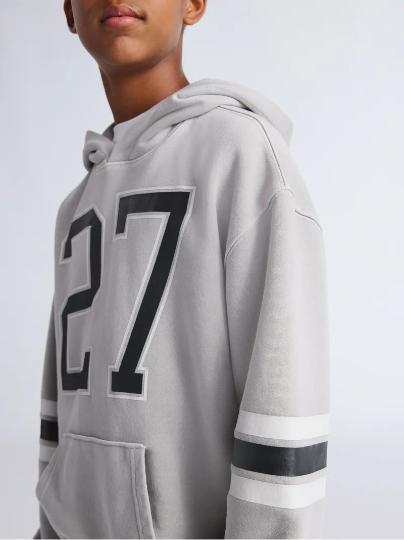 Weekend Academy Boys Fleece Varsity Hoodie, Sizes 4-18 | Walmart (US)