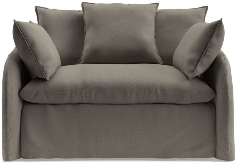 Anza Scatterback Slipcovered Twin Sleeper Sofa | Crate and Barrel | Crate & Barrel