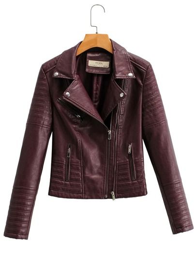 Faux Leather Moto Jacket | SHEIN