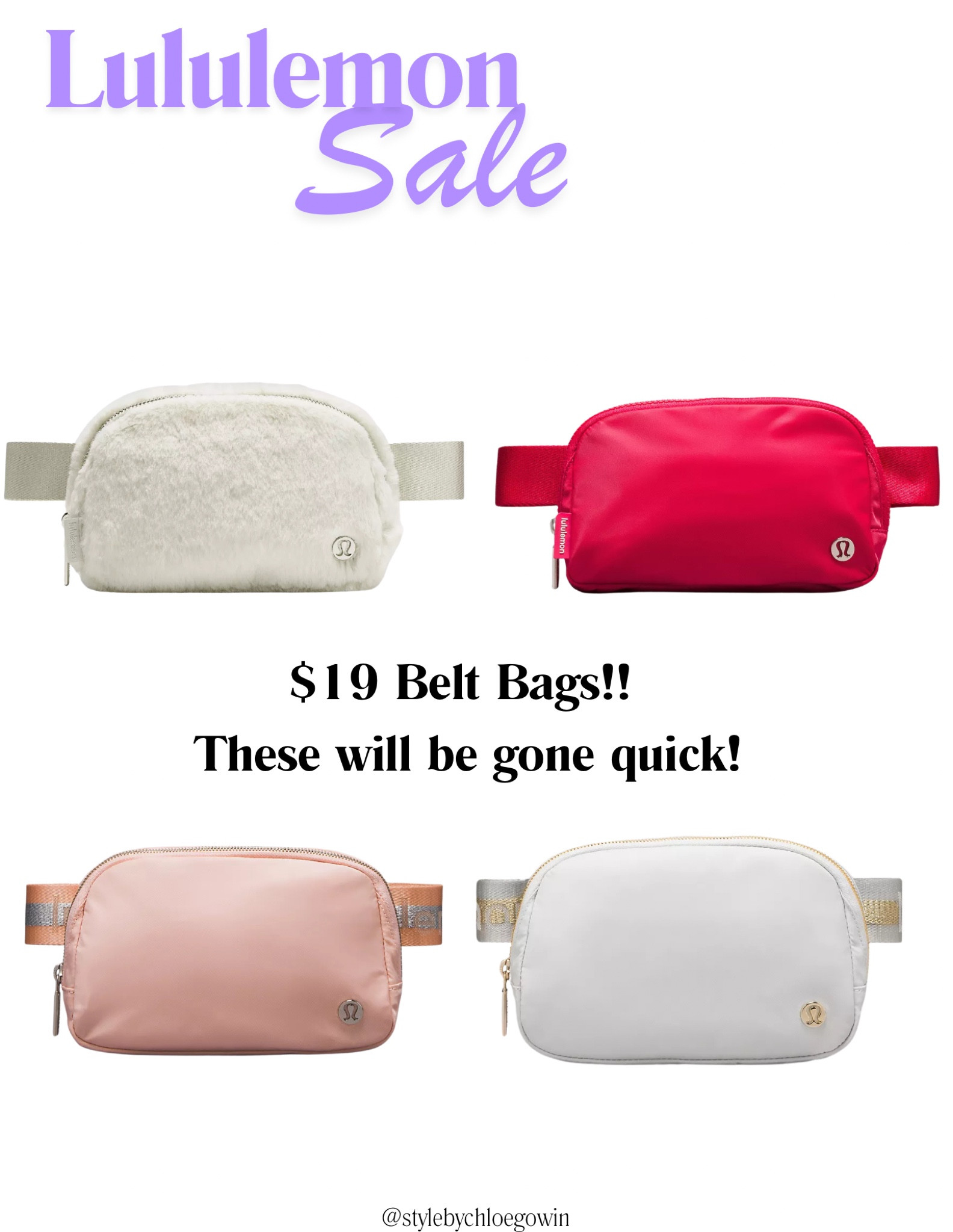 Lululemon belt bags are $19 for their end of the year sale!! Such a great deal! 

#LTKActive #LTKFitness
