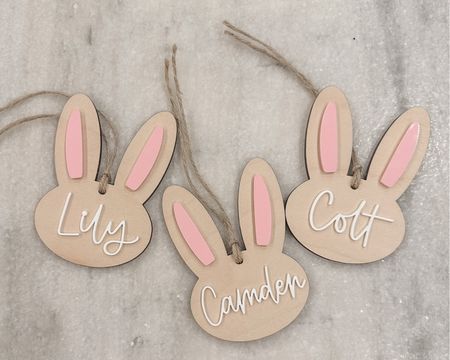 Love these adorable personalized Easter basket tags! 🐰 #EasterBasket #EasterBasketTags #Easter #EasterBunny #EtsyFind #EasterFind #KidsEaster #KidsEasterIdeas 

#LTKSeasonal #LTKfamily #LTKFind