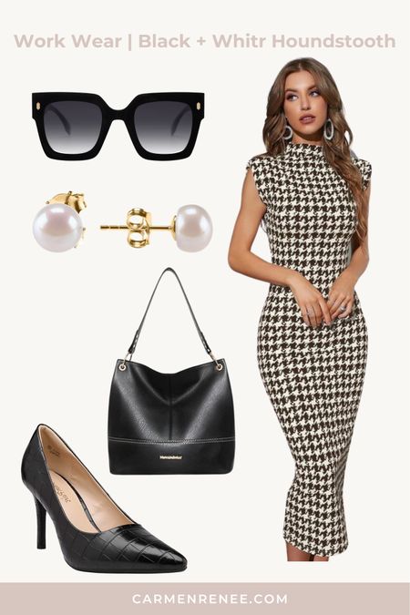 January look book!

Midi dress, houndstooth dress, oversize sunglasses, pearl earrings, black tote purse, black heels 

#LTKfit #LTKSeasonal #LTKstyletip