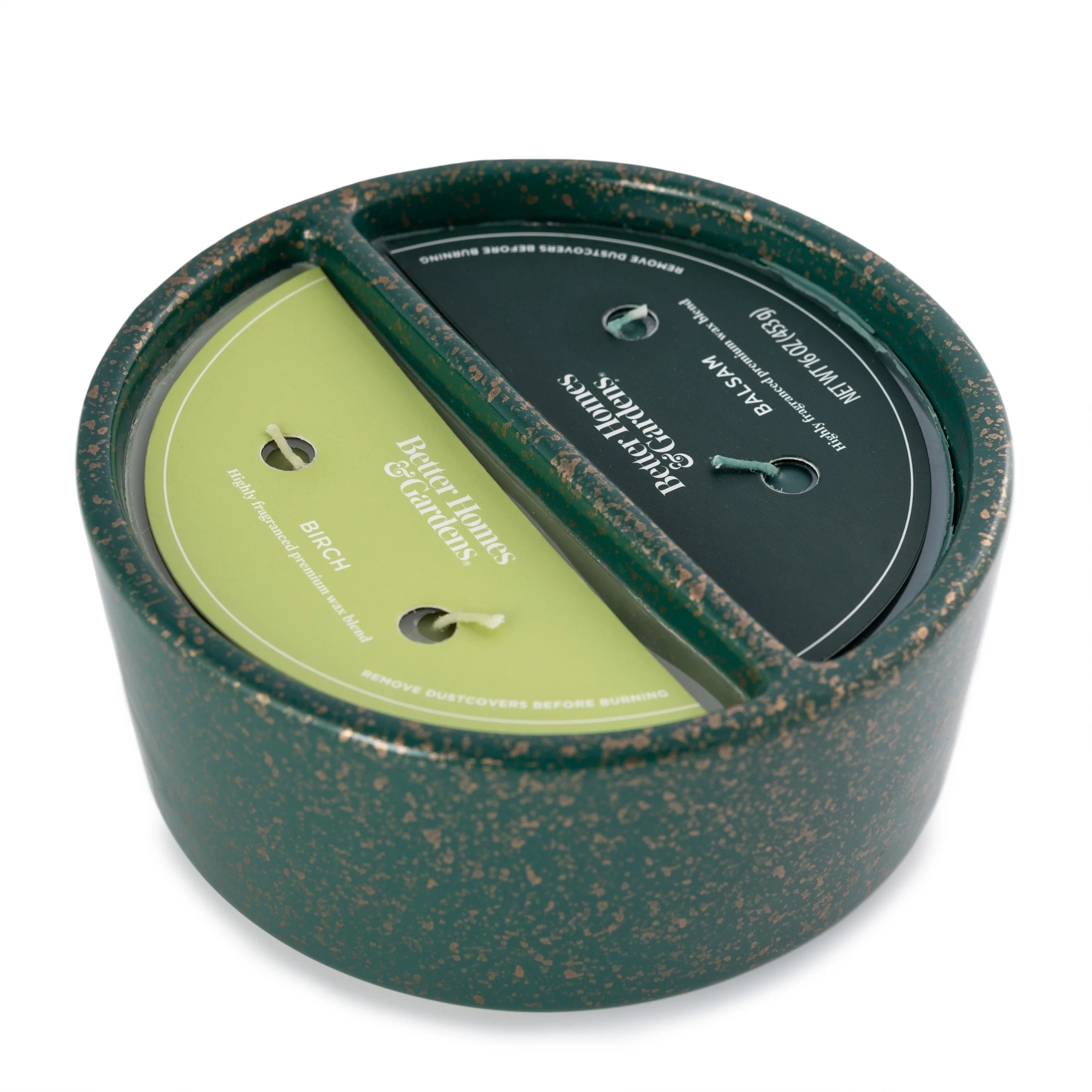 Better Homes & Gardens 16oz Balsam & Birch Duo Scented 4-Wick Ceramic Christmas Holiday Candle - ... | Walmart (US)