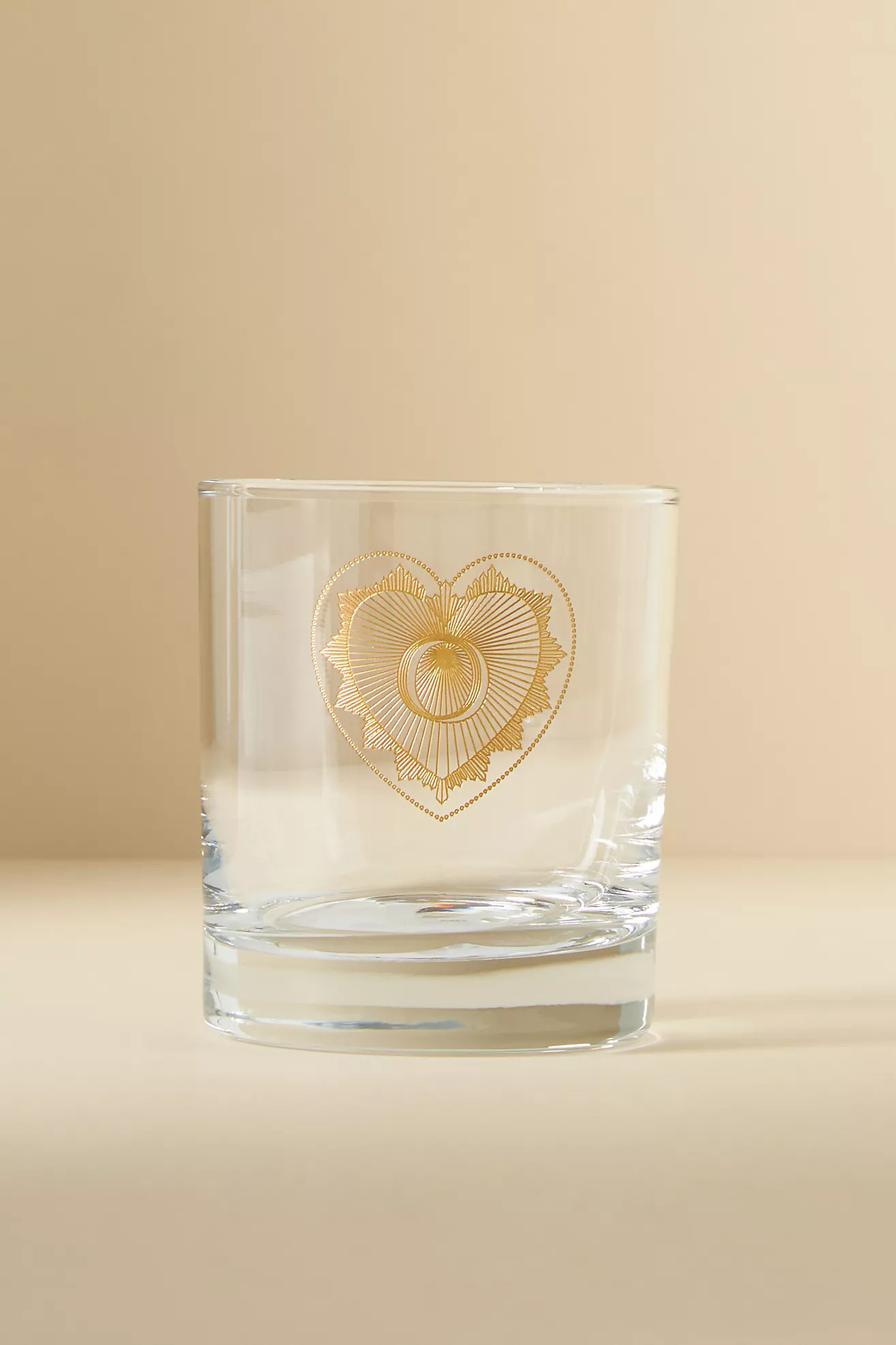 Charming Monogram Old Fashioned Glass | Anthropologie (US)