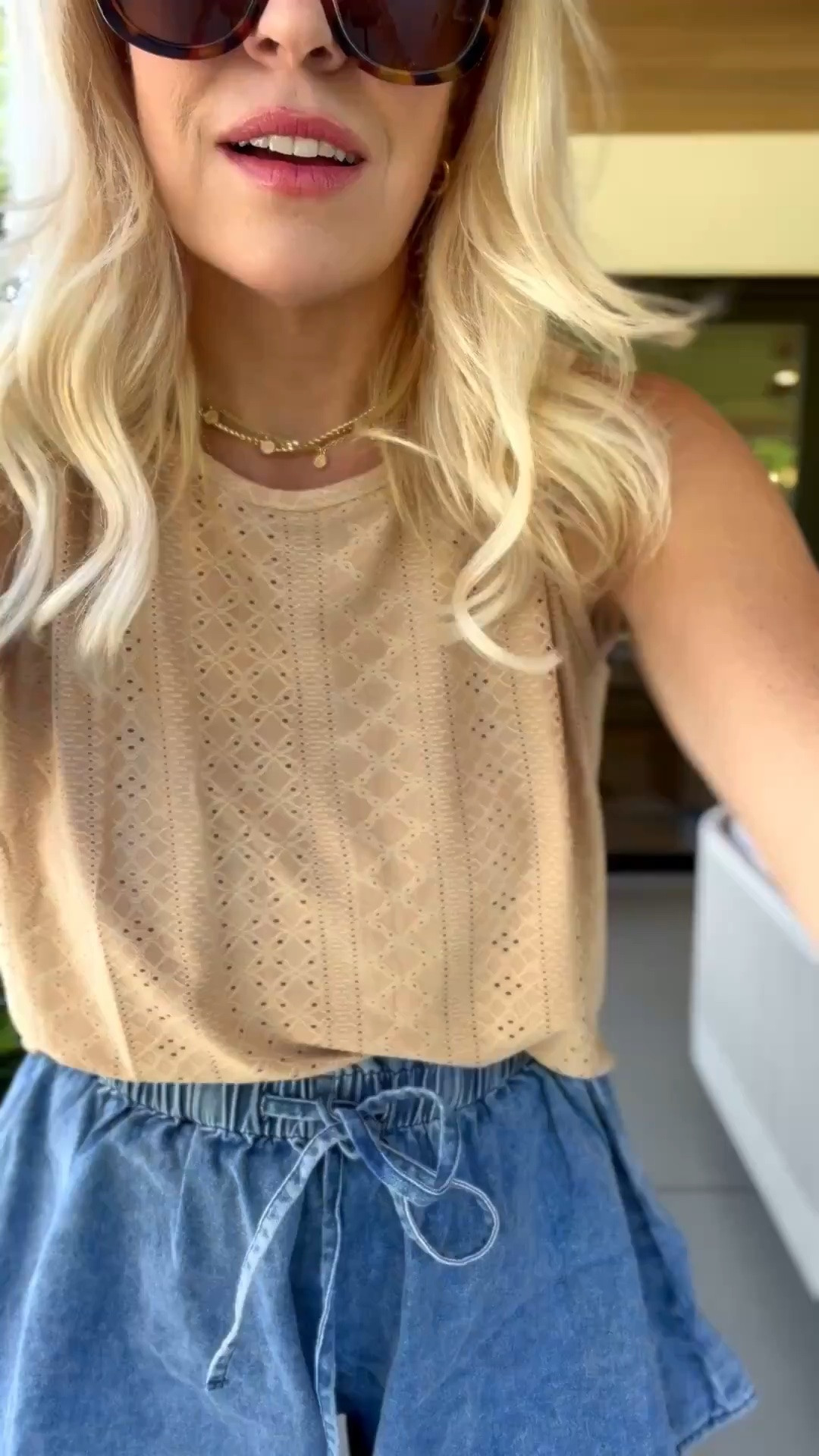 I have been loving these eyelet tops lately! I paired this new one with these shorts that look like a skirt!

#LTKootd #LTKgrwm #LTKmomlife