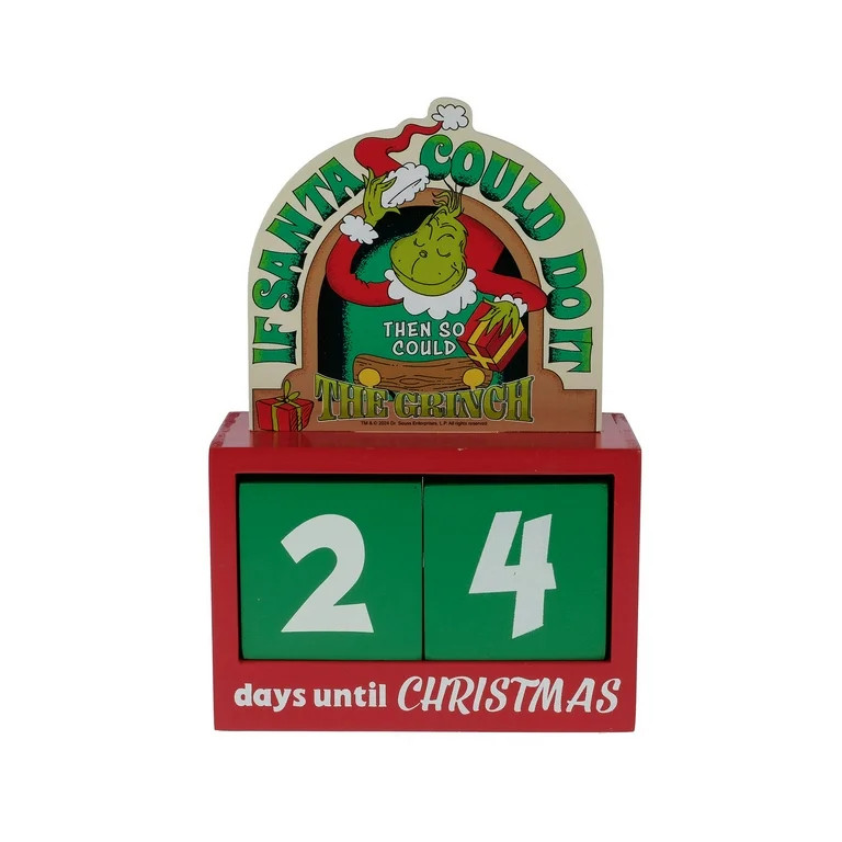 Dr. Seuss' How the Grinch Stole Christmas Red Countdown Christmas Countdown Calendar by Ruz | Walmart (US)